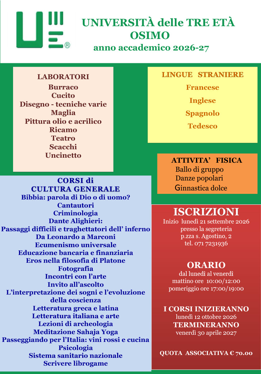 MANIFESTO UNITRE